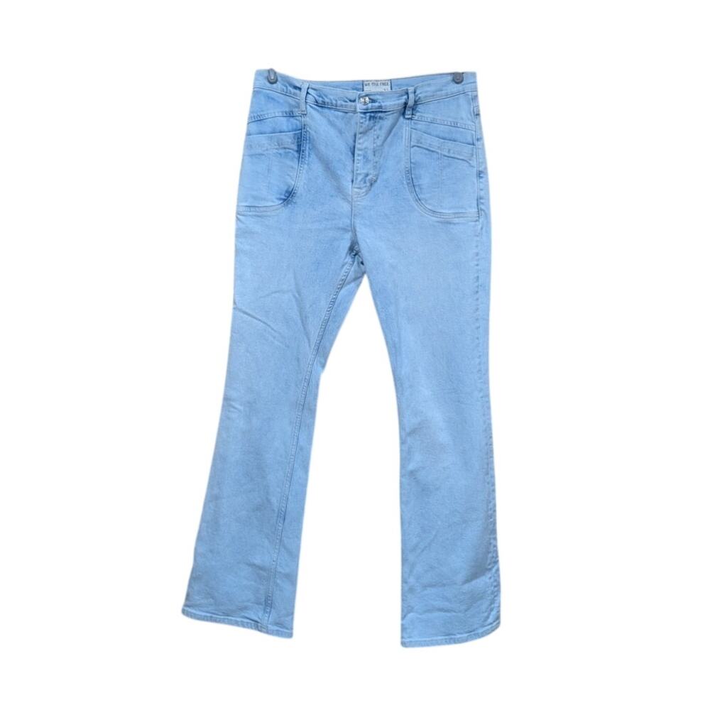We the Free Jeans Womens 32 Aiden Slim Boot‎ Cut 33" Inseam Light Wash